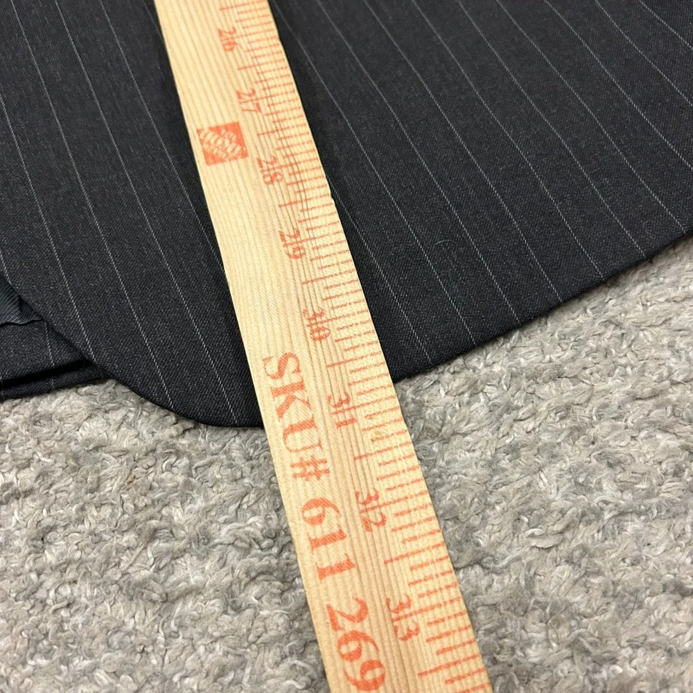 Brooks Brothers Blazer 1818 Fitzgerald 40R Gray Pinstripe Wool Estrato Trabaldo